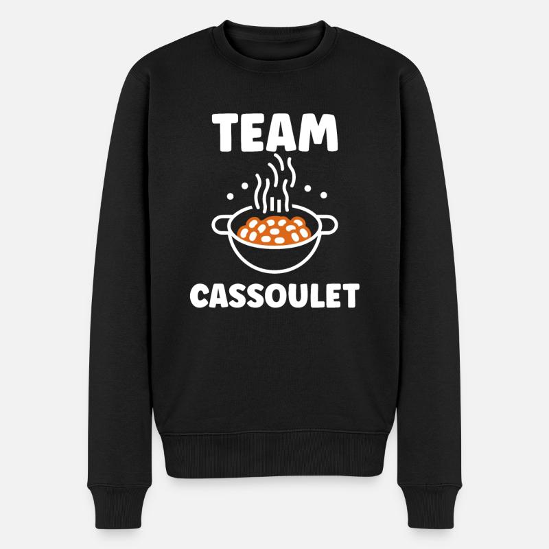 Humour cassoulet - Pull Premium bio Homme - noir