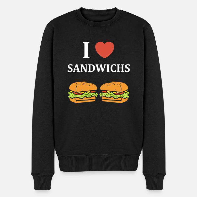Humour sandwich - Pull Premium bio Homme - noir