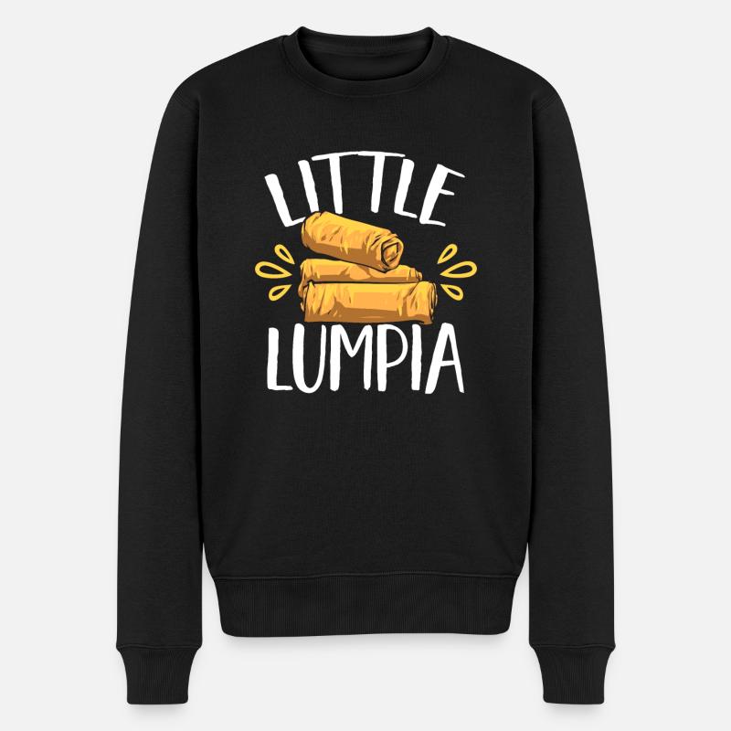 Lumpia Philippinisches Essen Philippinen - Männer Premium Bio Pullover - Schwarz
