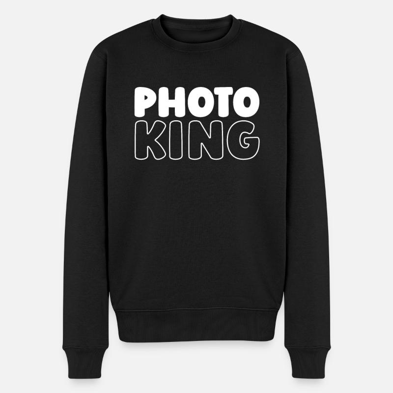 Fotograf Fotografie Kamera - Männer Premium Bio Pullover - Schwarz