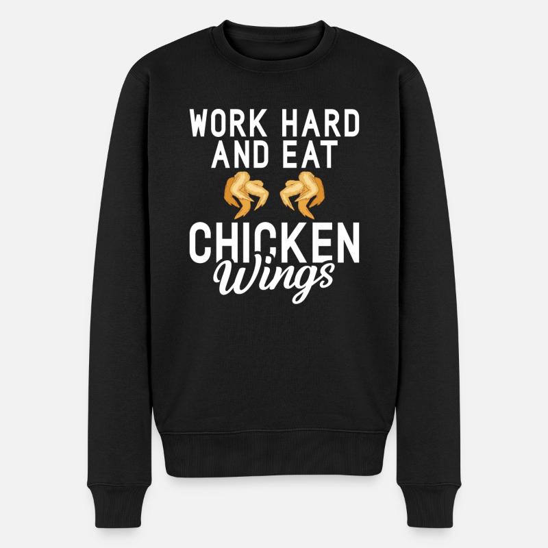 Cadeaux d’ailes de poulet - Pull Premium bio Homme - noir