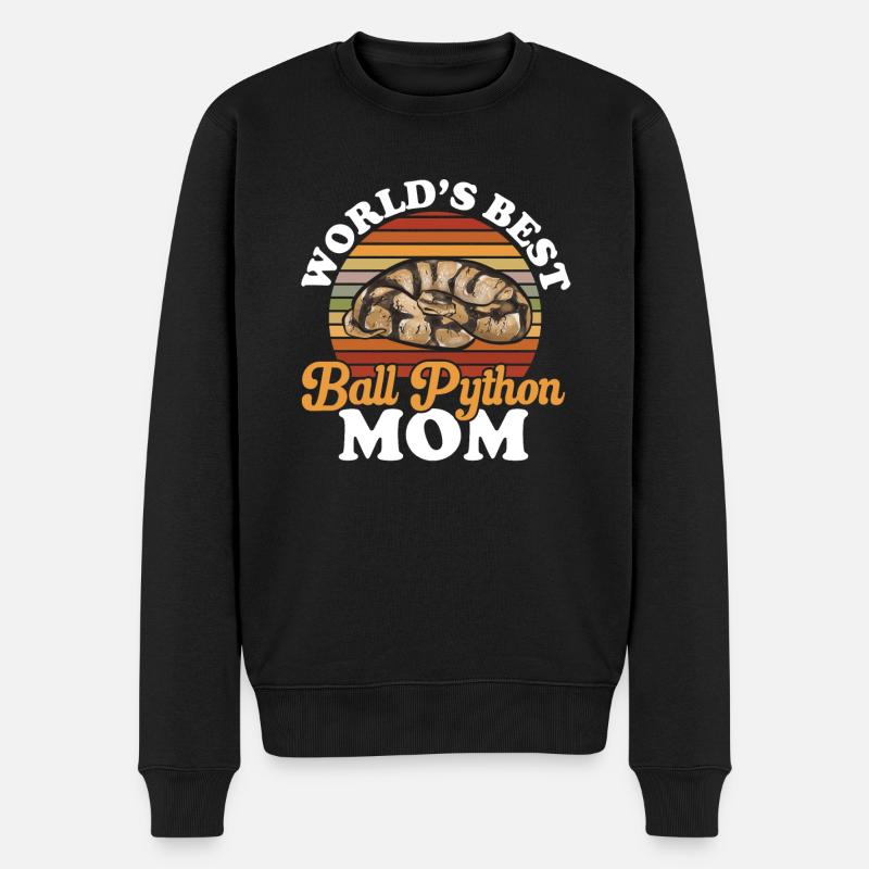Ball Python Snake King Python - Pull Premium bio Homme - noir