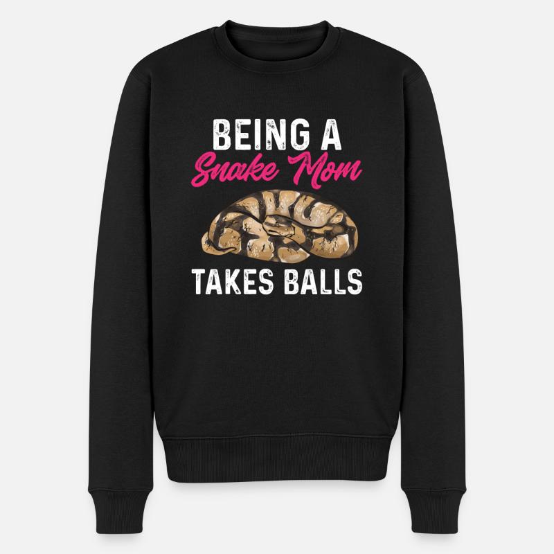 Ball Python Snake King Python - Pull Premium bio Homme - noir