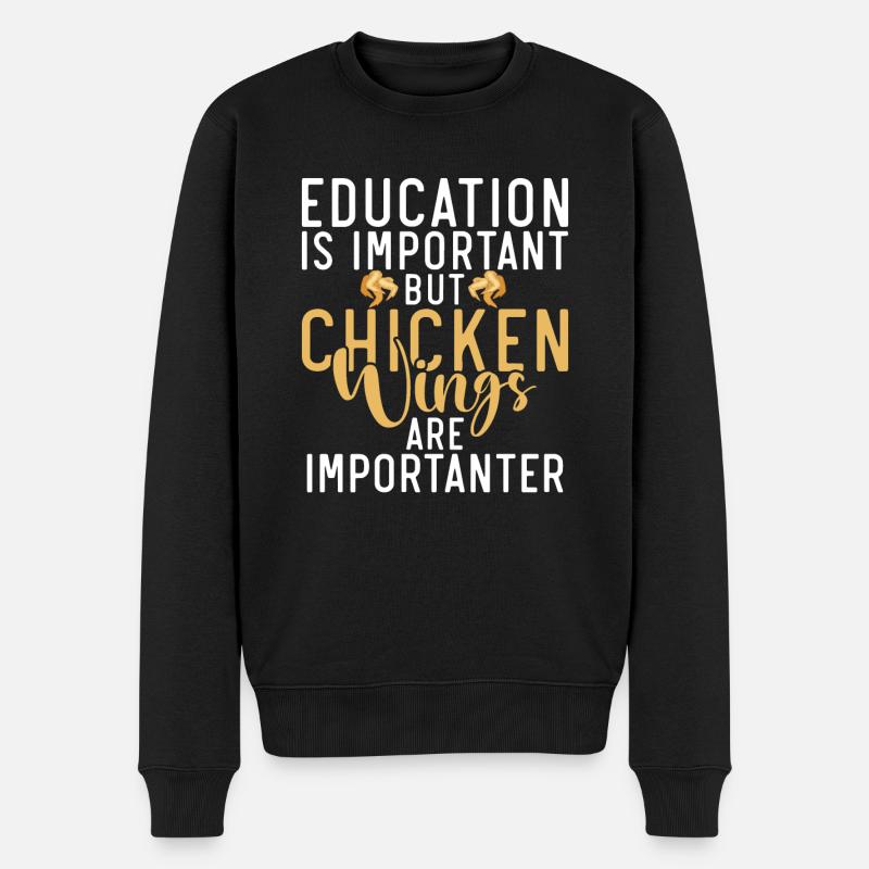 Cadeaux d’ailes de poulet - Pull Premium bio Homme - noir