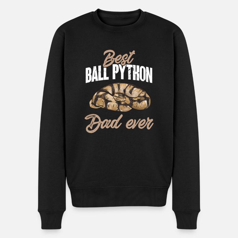 Ball Python Snake King Python - Pull Premium bio Homme - noir