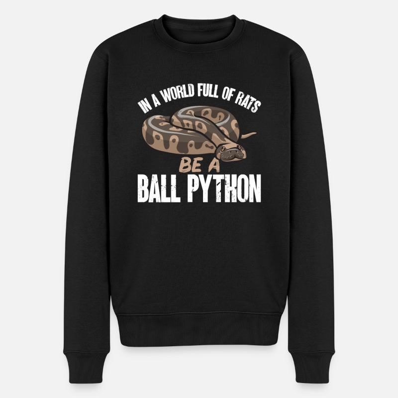 Ball Python Snake King Python - Pull Premium bio Homme - noir