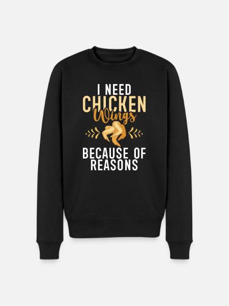 Chicken Wings Gifts - Men's Premium Organic Jumper - black