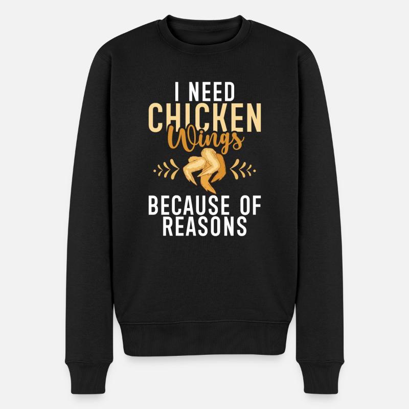 Cadeaux d’ailes de poulet - Pull Premium bio Homme - noir