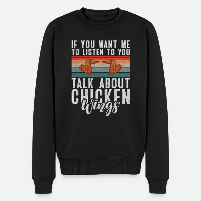 Cadeaux d’ailes de poulet - Pull Premium bio Homme - noir