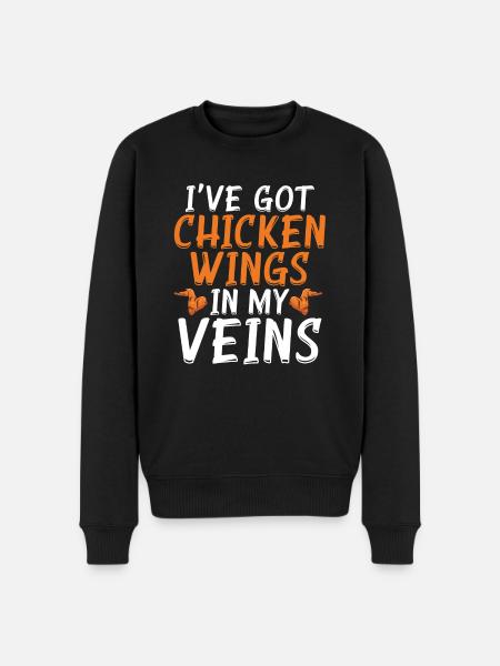 Chicken Wings Gifts - Men's Premium Organic Jumper - black