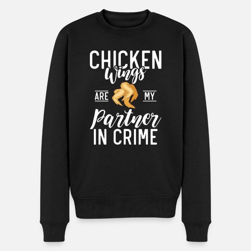 Cadeaux d’ailes de poulet - Pull Premium bio Homme - noir