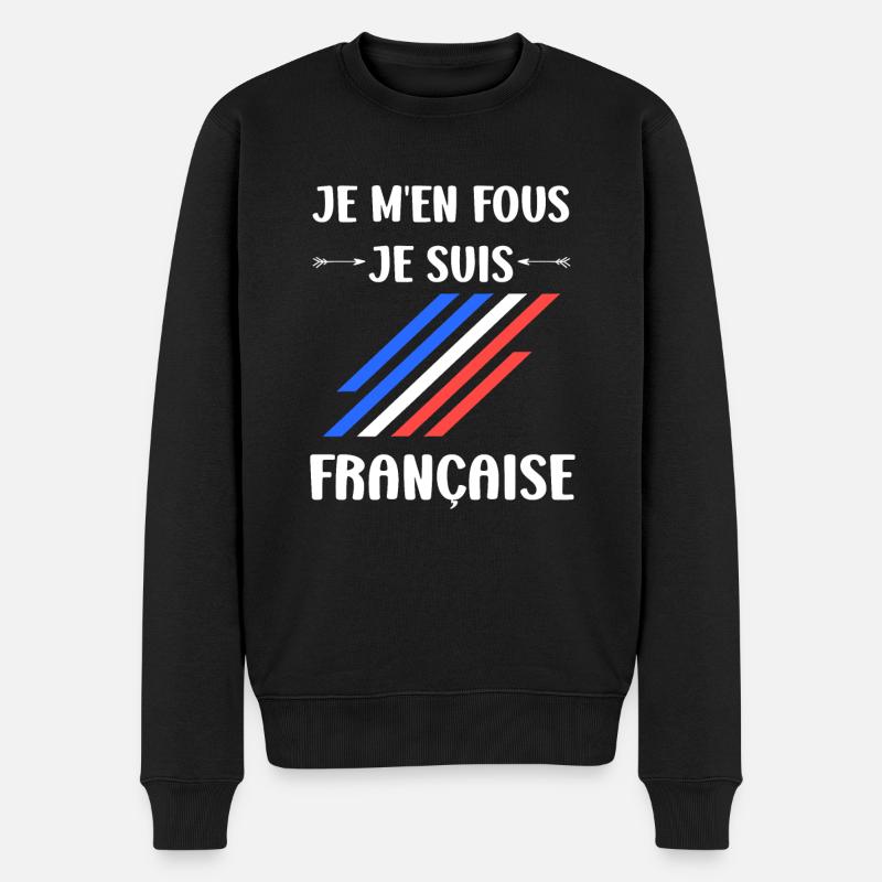 Je suis français - Pull Premium bio Homme - noir