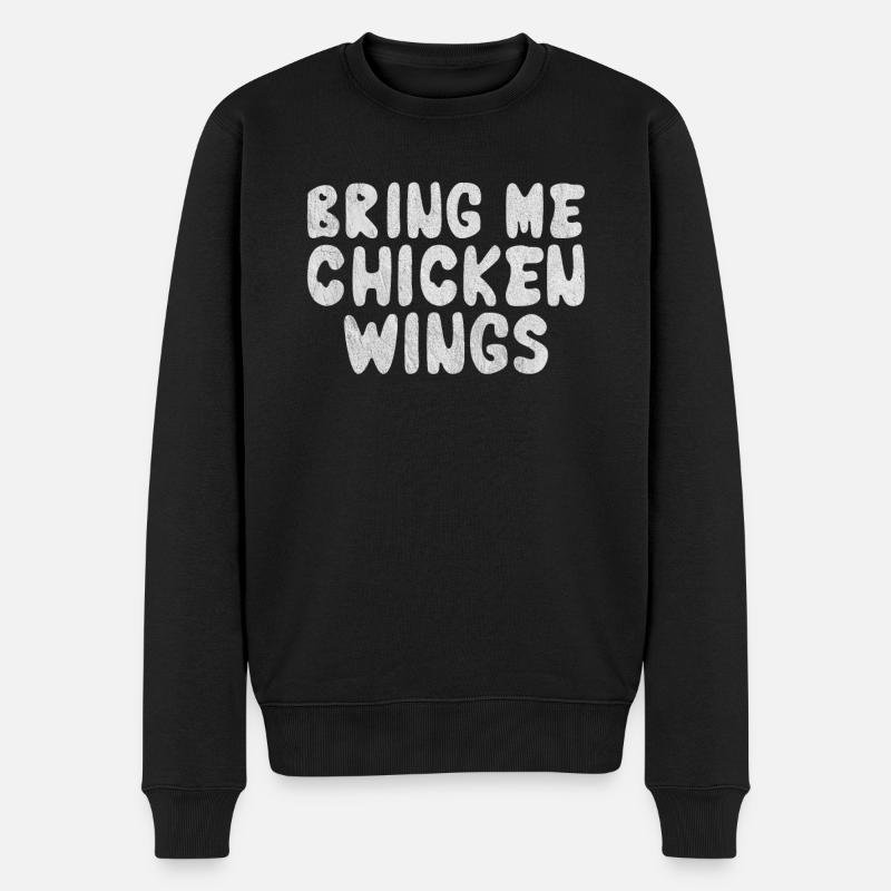 Cadeaux d’ailes de poulet - Pull Premium bio Homme - noir