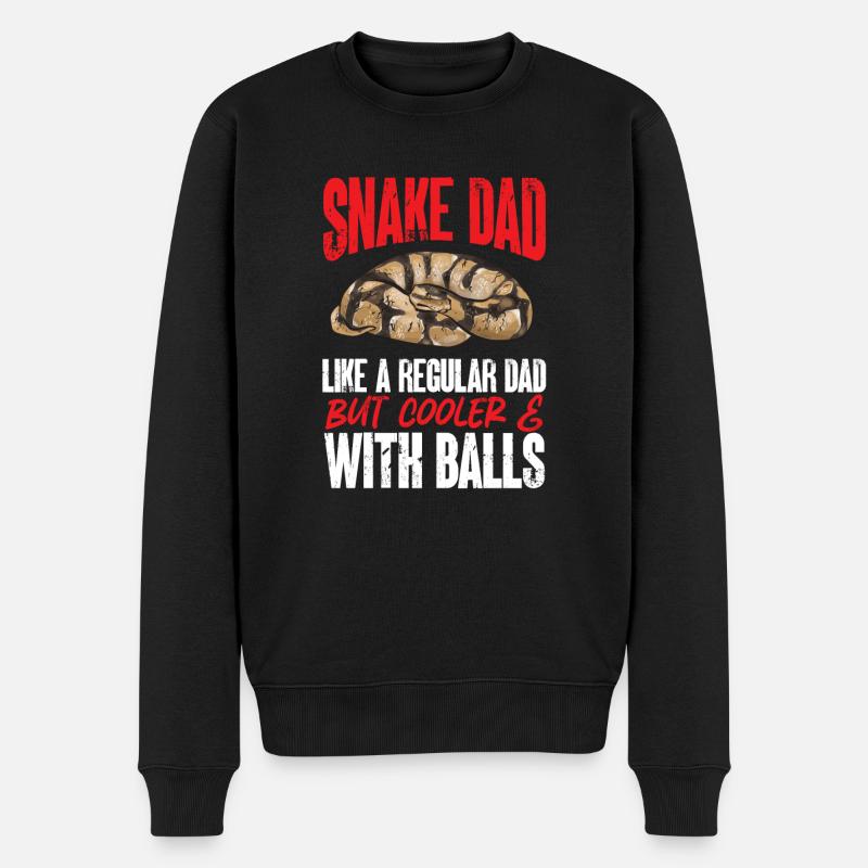 Ball Python Snake King Python - Pull Premium bio Homme - noir
