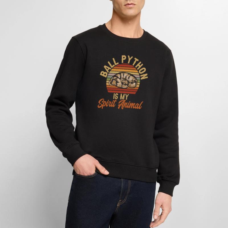 Ball Python Schlange Königspython Männer Premium Bio Pullover