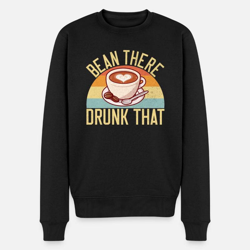 Coffee Gifts - Männer Premium Bio Pullover - Schwarz