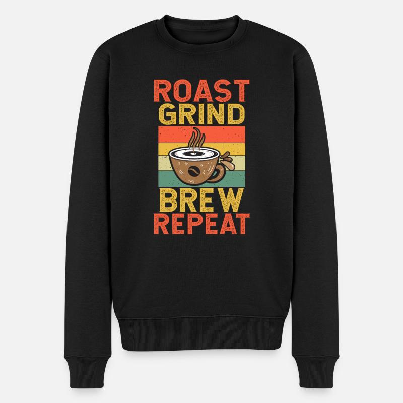 Coffee Gifts - Männer Premium Bio Pullover - Schwarz