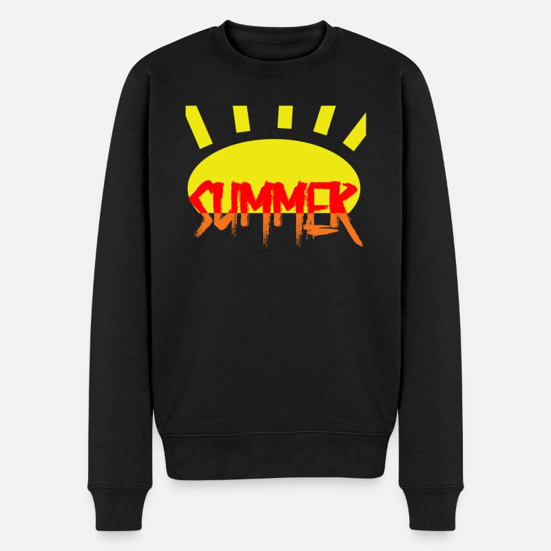 Sommar Sommer - Ekologisk premiumtröja herr - svart