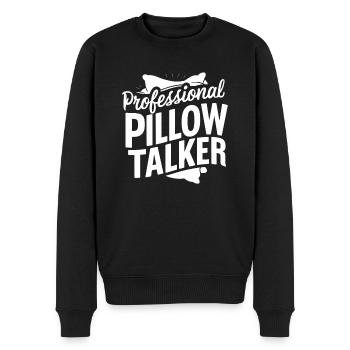 Parler dans le sommeil, Somniloquie, Parler dans le sommeil - Pull Premium bio Homme - noir - Devant - Nico (187cm)