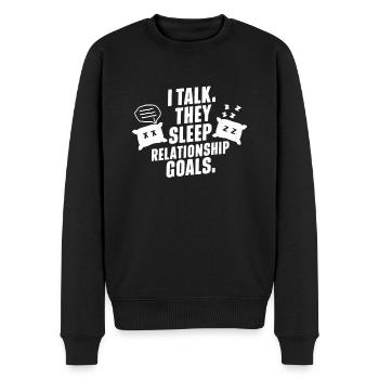 Parler dans le sommeil, Somniloquie, Parler dans le sommeil - Pull Premium bio Homme - noir - Devant - Nico (187cm)