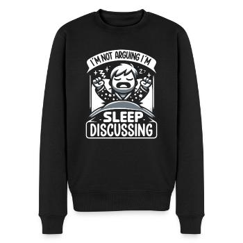 Parler dans le sommeil, Somniloquie, Parler dans le sommeil - Pull Premium bio Homme - noir - Devant - Nico (187cm)