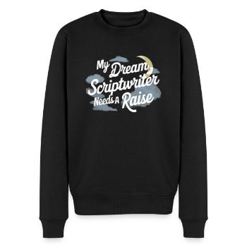 Parler dans le sommeil, Somniloquie, Parler dans le sommeil - Pull Premium bio Homme - noir - Devant - Nico (187cm)