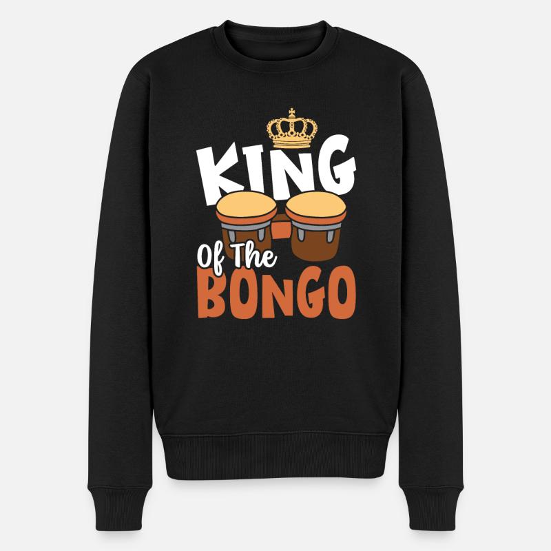 Cadeau de musique Bongo - Pull Premium bio Homme - noir