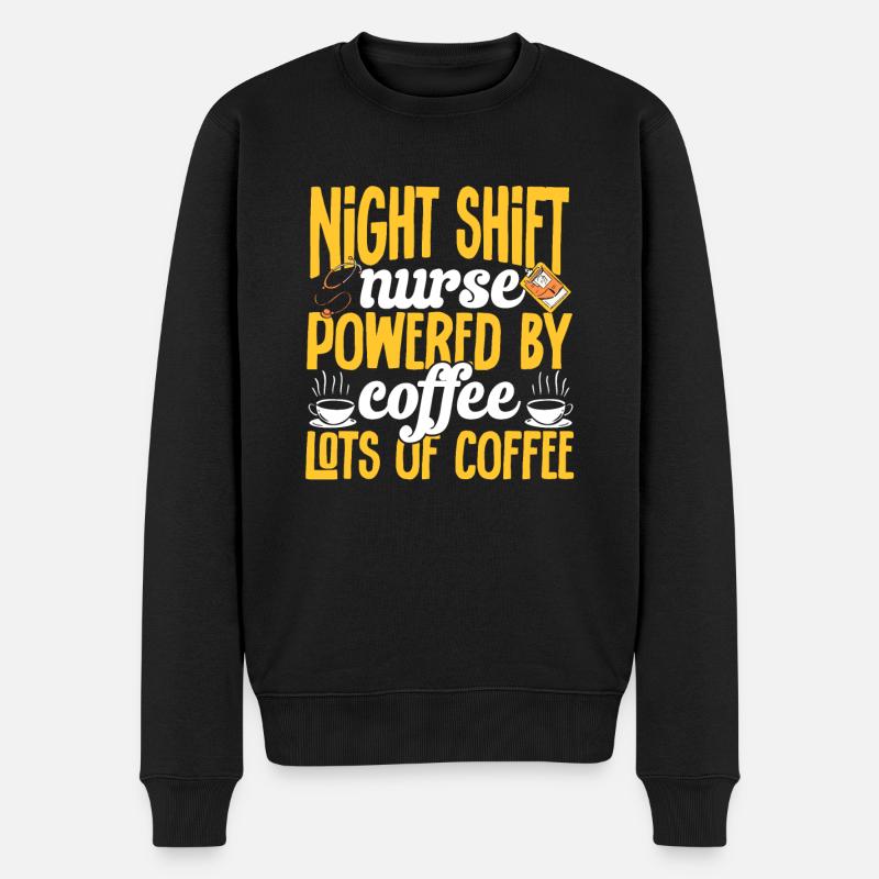 Infirmière de nuit - Pull Premium bio Homme - noir
