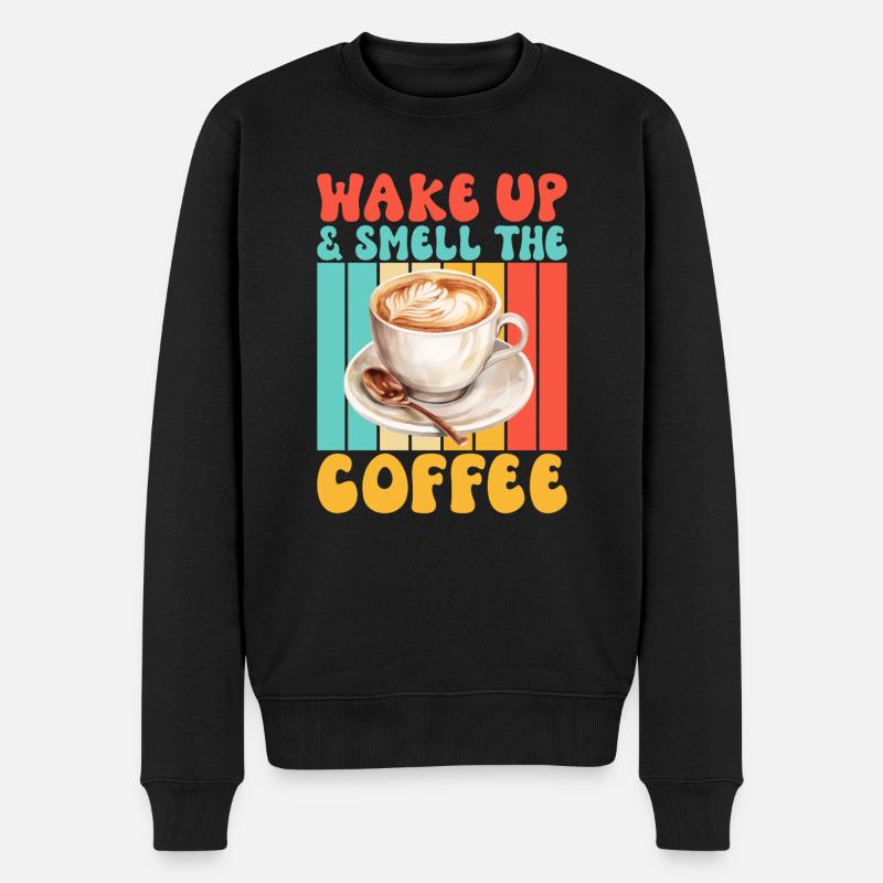 Coffee Gifts - Männer Premium Bio Pullover - Schwarz