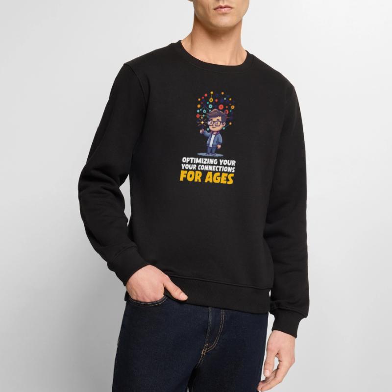 Network Engineering Optimizing Connections For Age Men's Premium Organic Jumper