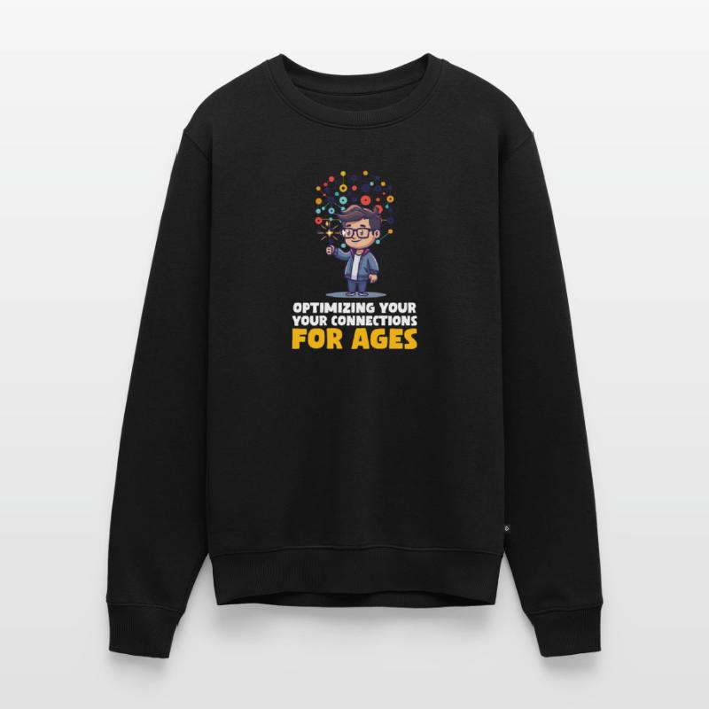 Network Engineering Optimizing Connections For Age Men's Premium Organic Jumper