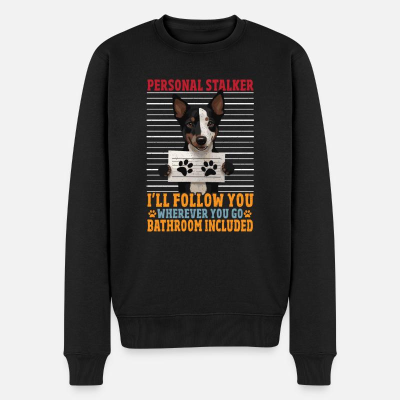 Kelpie-Hund-Geschenk - Männer Premium Bio Pullover - Schwarz