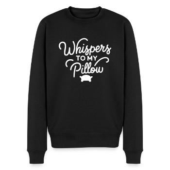 Parler dans le sommeil, Somniloquie, Parler dans le sommeil - Pull Premium bio Homme - noir - Devant - Nico (187cm)