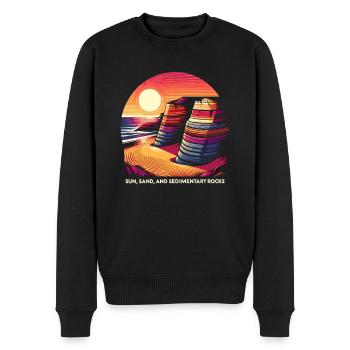 Géologie Pierre Chasse Agate Chasseur Pierre Collecte - Pull Premium bio Homme - noir - Devant - Nico (187cm)