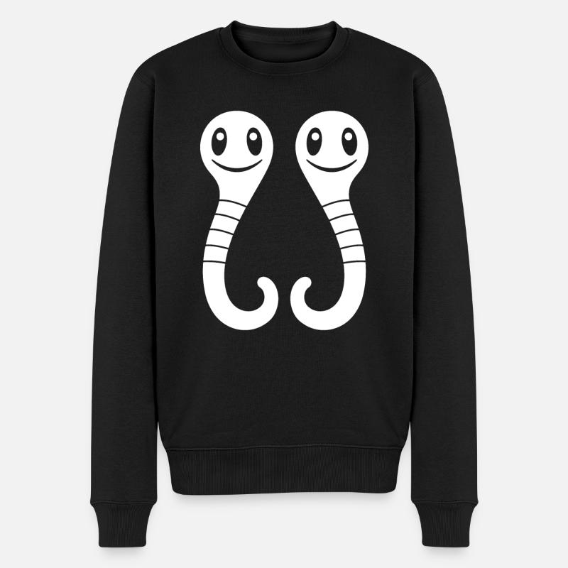 ver de terre - Pull Premium bio Homme - noir