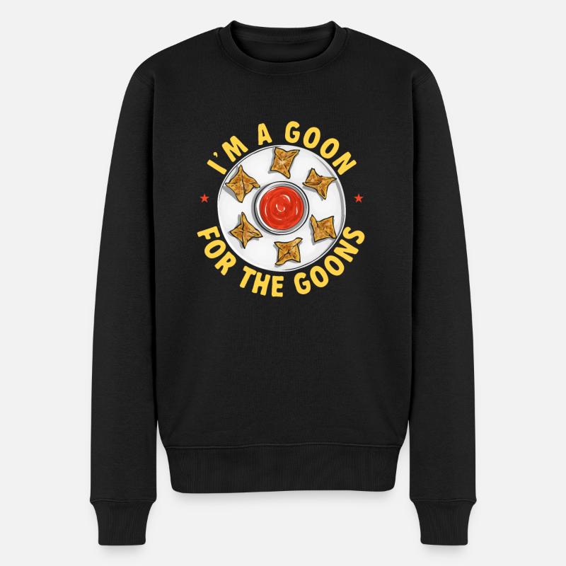 Krabben Rangoon Crab Rangoon - Männer Premium Bio Pullover - Schwarz