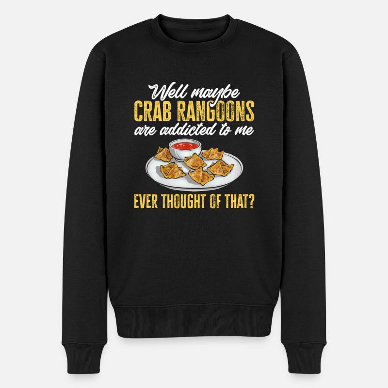 Krabben Rangoon Crabe Rangoon - Pull Premium bio Homme - noir