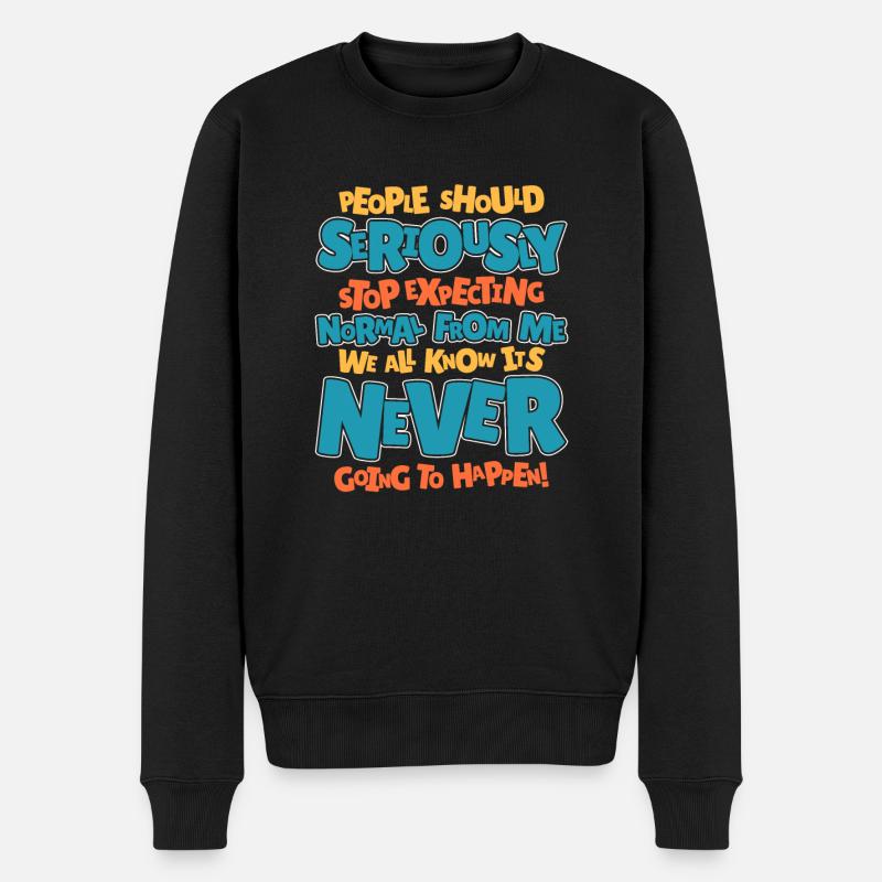 Humour noir - Pull Premium bio Homme - noir