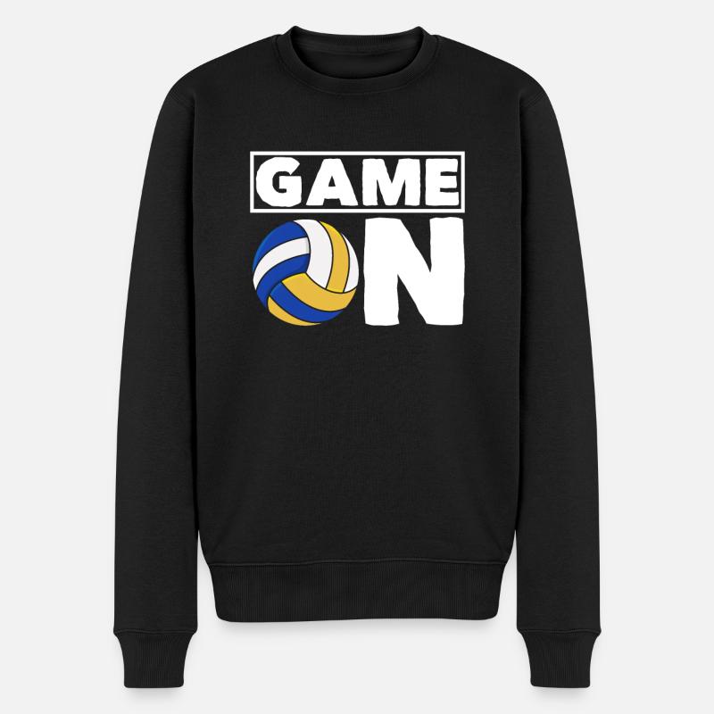 Cadeau de volley-ball amusant - Pull Premium bio Homme - noir