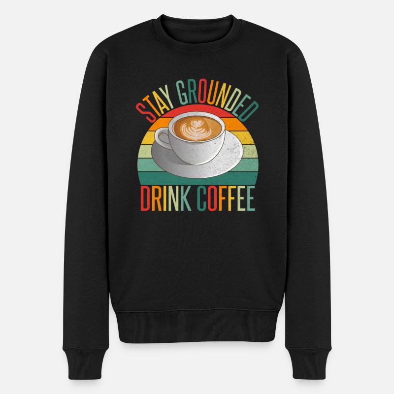 Coffee Gifts - Männer Premium Bio Pullover - Schwarz