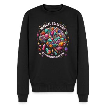 Géologie Pierre Chasse Agate Chasseur Pierre Collecte - Pull Premium bio Homme - noir - Devant - Nico (187cm)