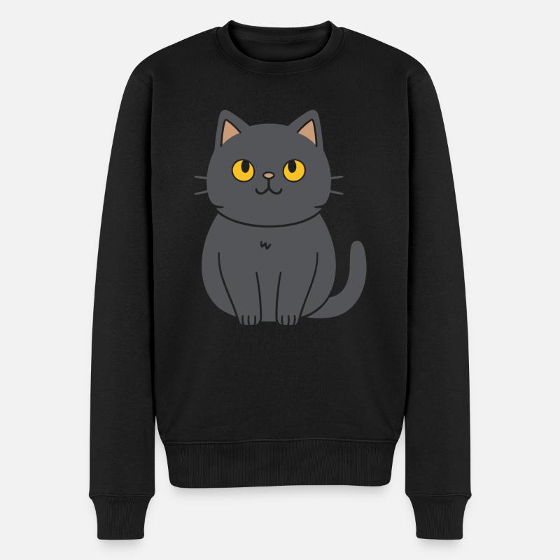 Chartreux petit chat - Pull Premium bio Homme - noir