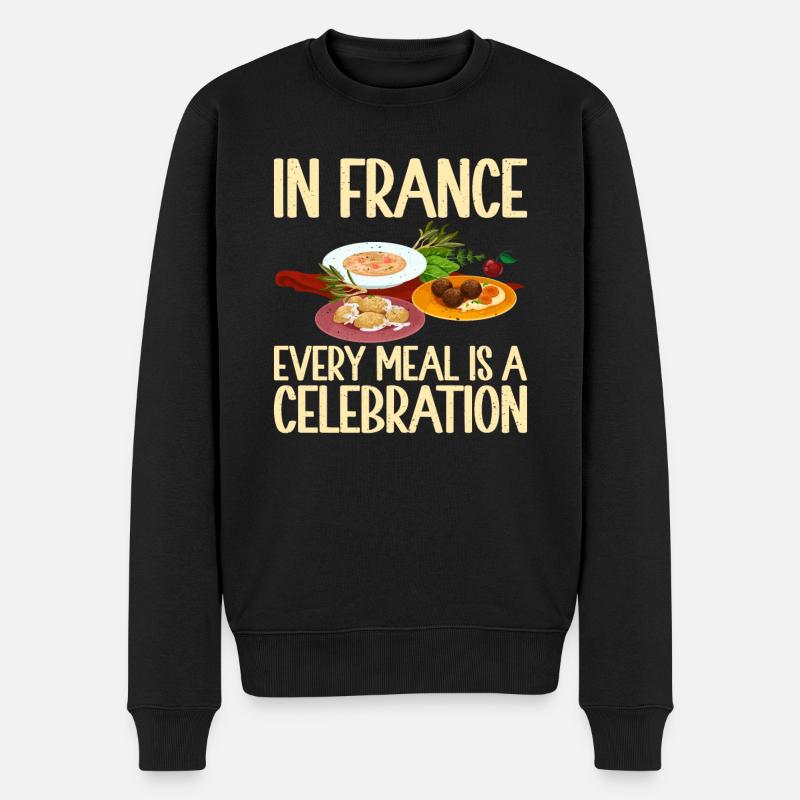 Cadeaux de cuisine française - Pull Premium bio Homme - noir