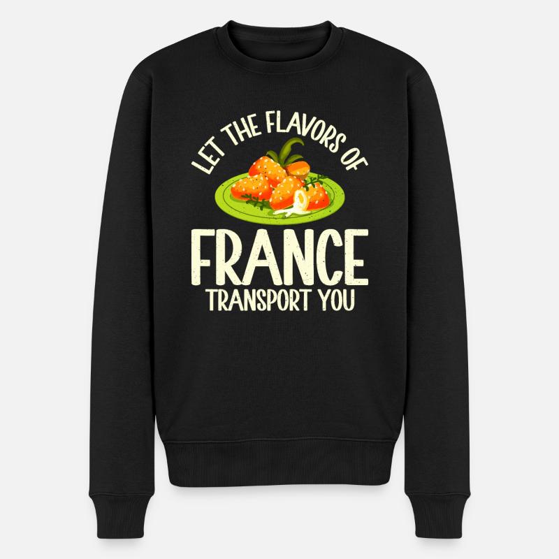 Cadeaux culinaires français - Pull Premium bio Homme - noir