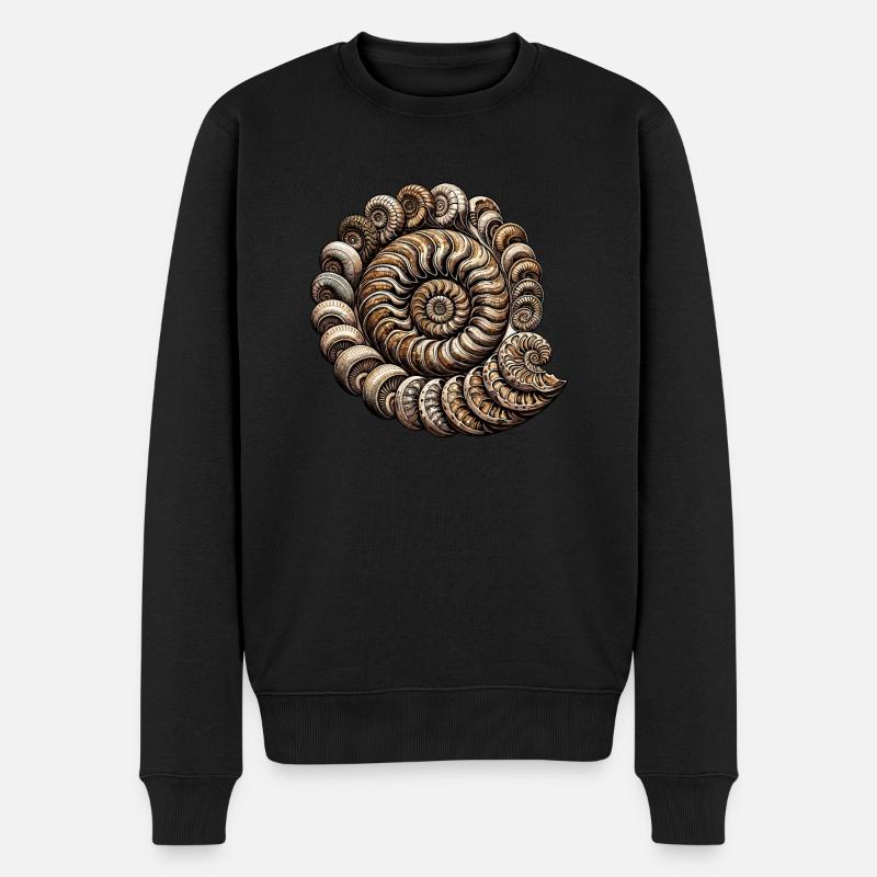 Fossilienjäger Fossilienjagd Paläontologe - Männer Premium Bio Pullover - Schwarz