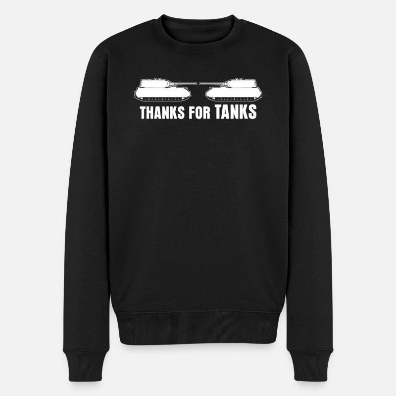 Chars de combat MBT - Pull Premium bio Homme - noir