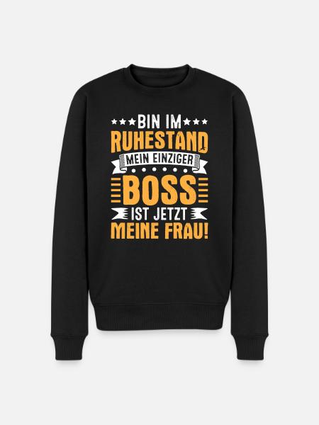 Funny Retirement Farewell Gift - Men's Premium Organic Jumper - black