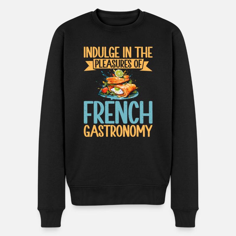 Cadeaux culinaires français - Pull Premium bio Homme - noir