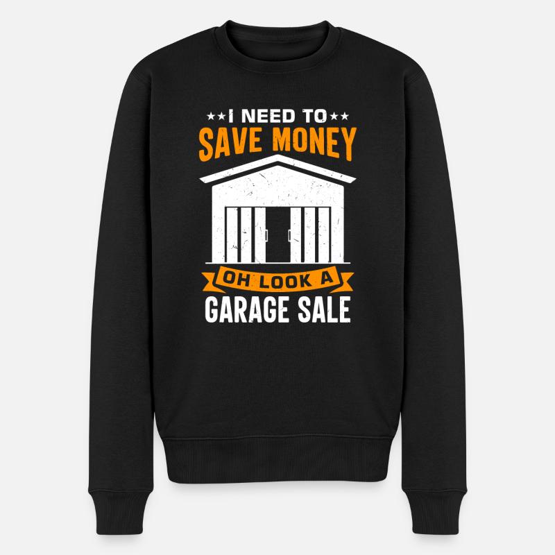 Vente de garage - Pull Premium bio Homme - noir