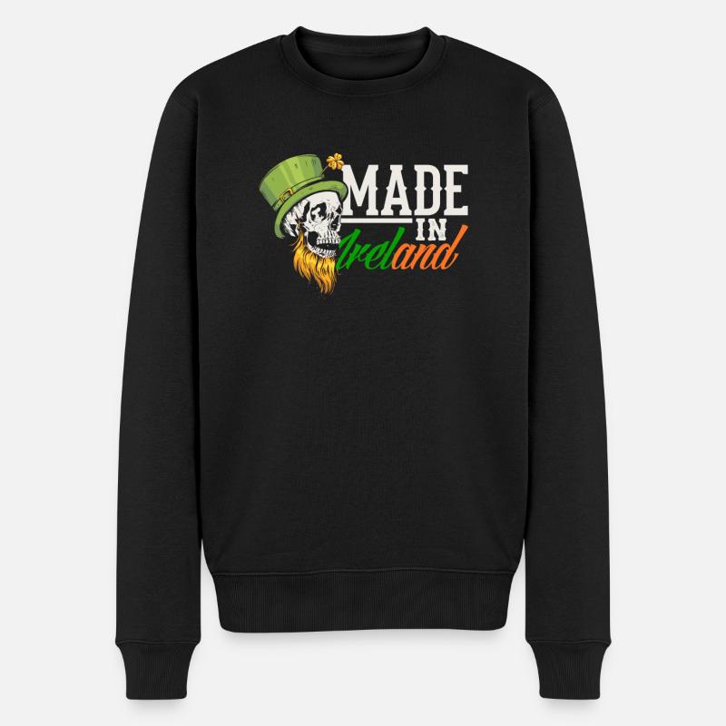Drôle d’irlandais Irlande cadeau - Pull Premium bio Homme - noir